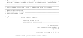 Получить справку в пионерский лагерь форма 079у  в Питере